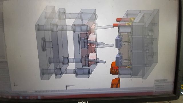 animation of mold running in injection machine with solidworks 2012. #injection mold three plate смотреть онлайн