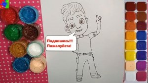 Ник изобретатель рисуем Ника из мультика. Раскраска для детей