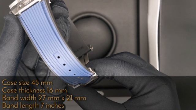 Hublot Big Bang Unico Chronograph Titanium Blue Ref 411.NX.5179.RX 45 mm смотреть онлайн