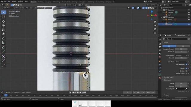 Blender 2.8: Modelling with Curves: The Flipped Normals Lightsaber смотреть онлайн