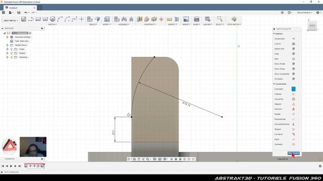 Abstrakt3D - Tutoriels Fusion 360 - Sheet Metal смотреть онлайн