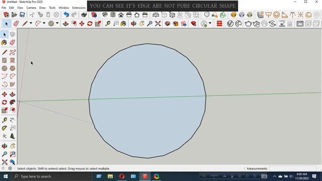 How to Draw a smooth Circle in SketchUp смотреть онлайн