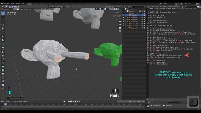 Blender Basic - 2 Object HotKeys (Basic handle of objects) смотреть онлайн