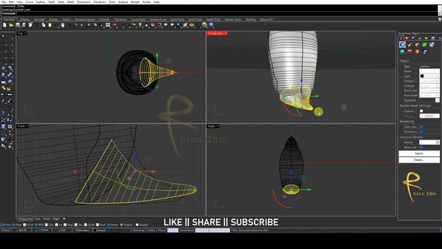 Penguin 3d modeling in Rhino 7 | 3d Modeling of Penguin | How to make penguin model in Rhino 3d смотреть онлайн