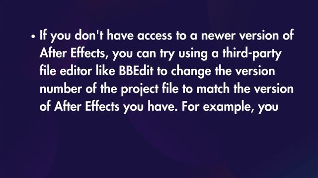 How to open after effects project files in older versions? смотреть онлайн