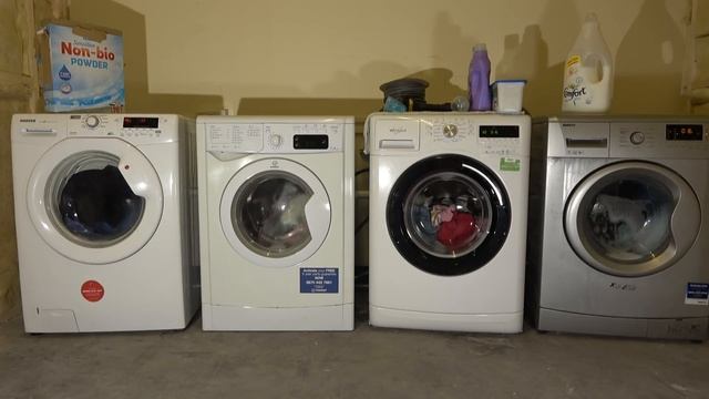 Wash Race No.330 - 60 minute wash / Hoover vs Indesit vs Whirlpool vs Beko смотреть онлайн