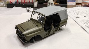 Сборка модели автомобиля УАЗ-469 в масштабе 1:43. Часть 1-я.