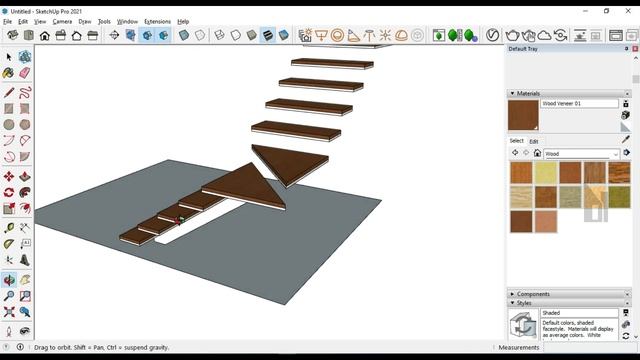 Steel staircase design in sketchup | How to design steel staircase смотреть онлайн