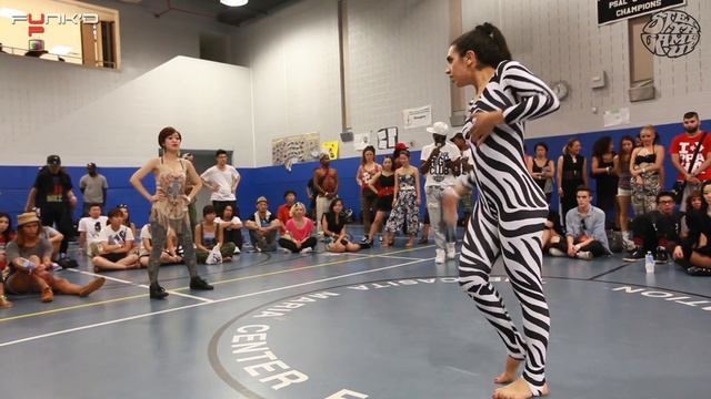 Akane Takahashi vs Miss Eleanor | Step Ya Game Up 2012 Waacking | Funk'd Up TV