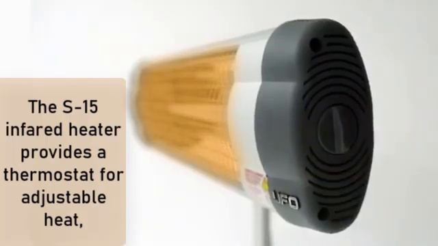 UFO S-15 electric infrared heater with adjustable thermostat, 1500 watt смотреть онлайн