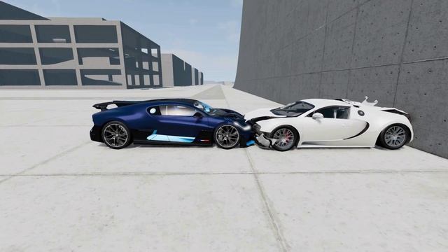 BUGATTI DIVO VS BUGATTI VEYRON💥300km/h (186mph)💥 BeamNG.drive crash test смотреть онлайн