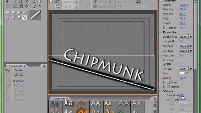 Premiere Pro CS3 - Creating And Adding Titles