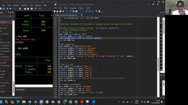 Programming Mental Health in Stata session 2 смотреть онлайн