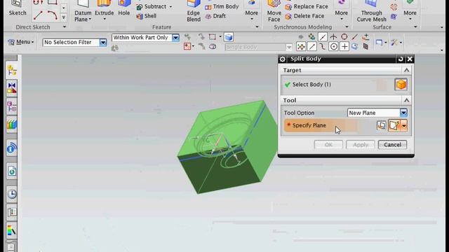 Manual Mold Wizard in Unigraphics NX смотреть онлайн