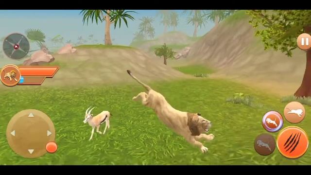 Offline Lion Simulator Game 2022| Level 1| Lion Mission Kill a Deer Infront of you| The King is Bac смотреть онлайн