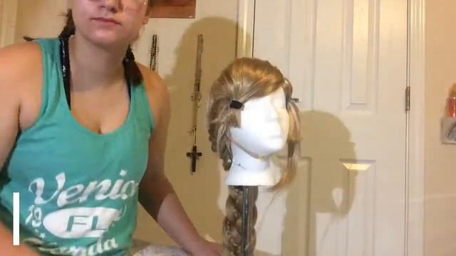 Rapunzel WIG TUTORIAL!!! + DIY Flower Clips смотреть онлайн