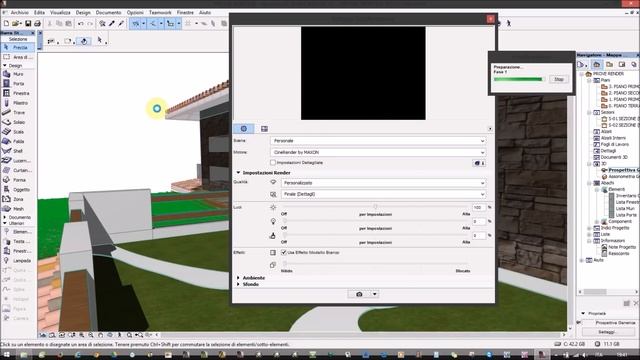 ArchiCAD 18 CINERENDER Settaggi Base Tutorial ITA смотреть онлайн