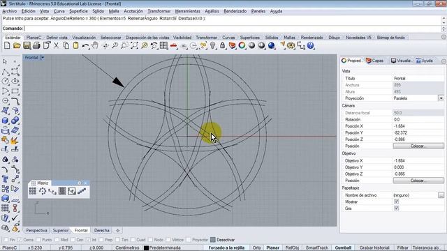 Curso de Rhinoceros 5 Parte 03 27 Matriz polar смотреть онлайн