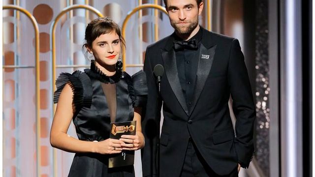 Emma Watson and Robert Pattinson had a Harry Potter reunion at the Golden Globes смотреть онлайн