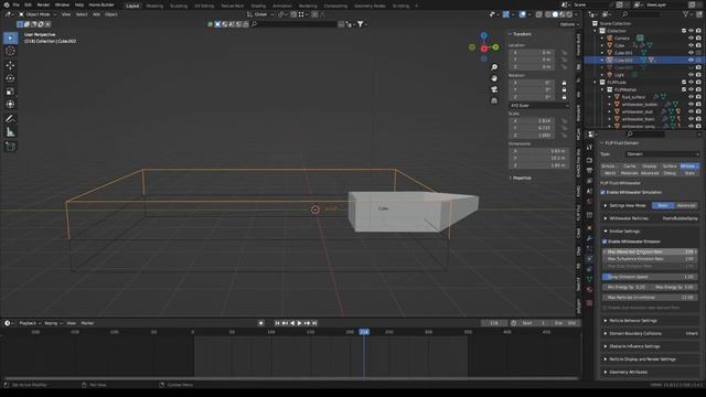 FLIP FLUIDS with ocean modifier tutorial смотреть онлайн