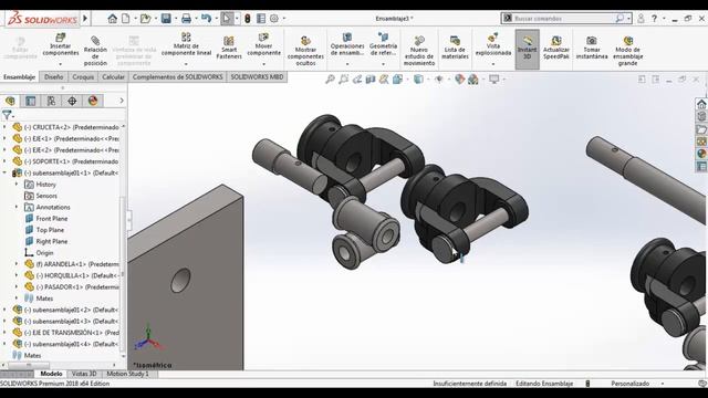 Tutorial Solidworks 07 Ensamblajes (Parte 2/4) Subensamblajes смотреть онлайн