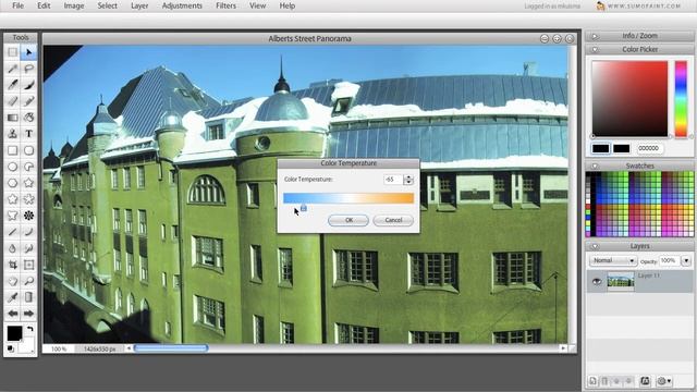 Color Temperature adjustments in Sumo Paint смотреть онлайн