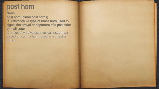 What does post horn mean? смотреть онлайн