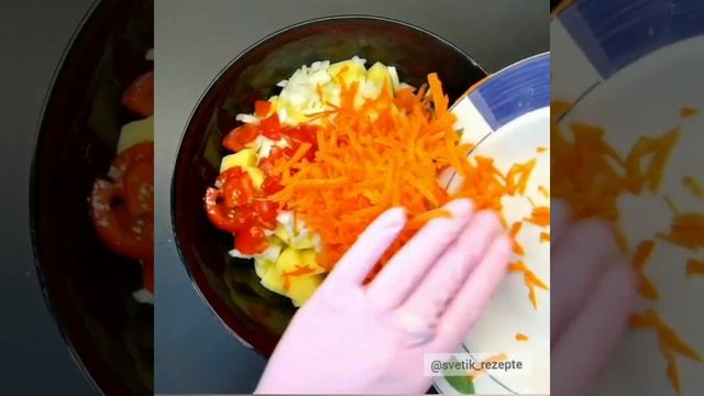 Быстрый, жаренный картофель в рукаве, обожает вся семья