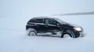 Ссанг енг кайрон по глубокому снегу