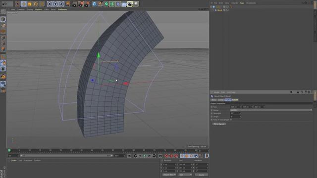 Cinema 4D Tutorial: Bend Tool (Beginner) смотреть онлайн