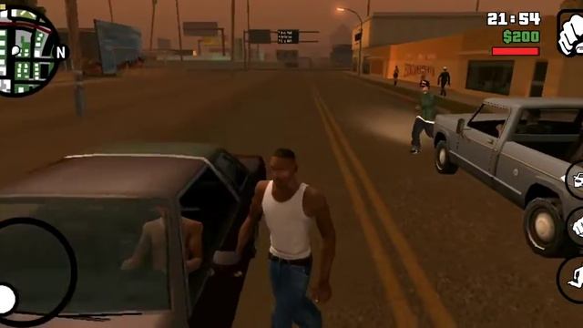 Grove Street member kill Ryder (GTA SA mobile) смотреть онлайн