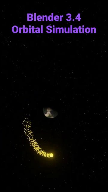 Blender 3.4 orbital simulation with geometry nodes Obeys Kepler’s laws смотреть онлайн