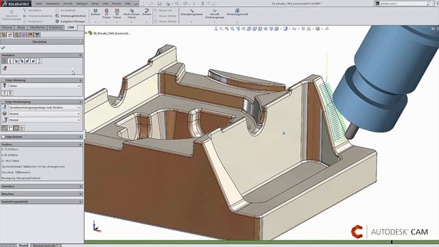 HSMWorks 2015: Optimierte Werkzeugnutzung durch 5 Achsen Tilting смотреть онлайн