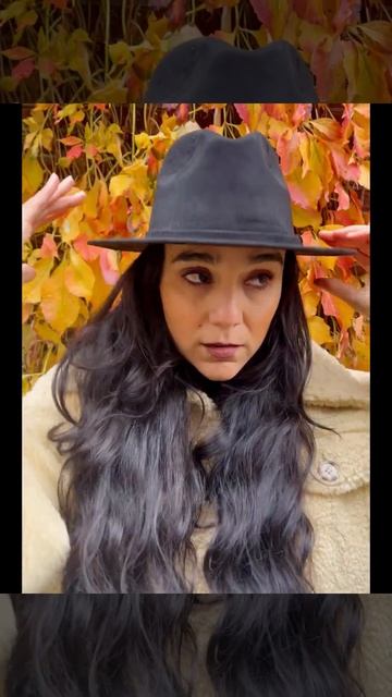Queretaro • Black Saterproof Suede Fedora Hat For Women смотреть онлайн