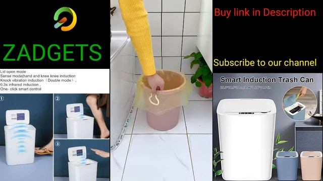 Auto Open Dust Bin cover, motion cover led #zadgets #gadgets #smartgadgets #homegadgets смотреть онлайн