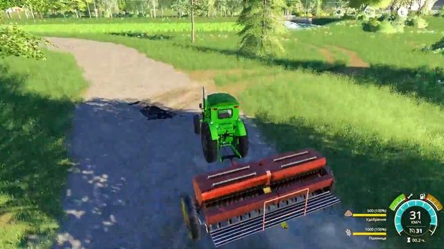 Farming Simulator 2019. Варваровка. Новый трактор ДТ-75; посевная. №2 смотреть онлайн