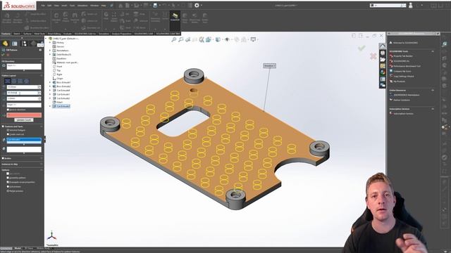 Fill Patterns | SOLIDWORKS BEGINNER | Chapter 02: Lesson 13 | CSWA COURSE смотреть онлайн