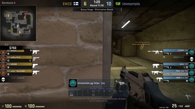 CSGO: POV Immortals felps vs ENCE (28/19) mirage @ DH ZOWIE Open Summer 2016 смотреть онлайн