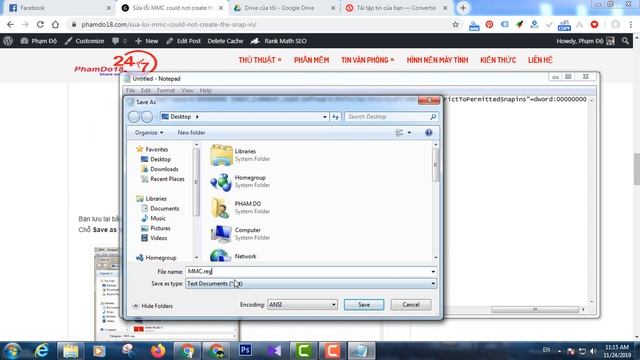 Sửa Lỗi MMC Could Not Create The Snap-in 100% Thành Công