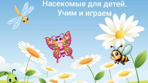 Учим насекомых. Учим и играем. Животные для детей. Обучающий развивающий мультфильм для детей