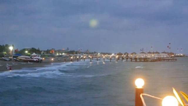 Вечер на пляже Средиземного моря Турции смотреть онлайн