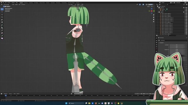 Attaching Vroid Tails in Blender смотреть онлайн
