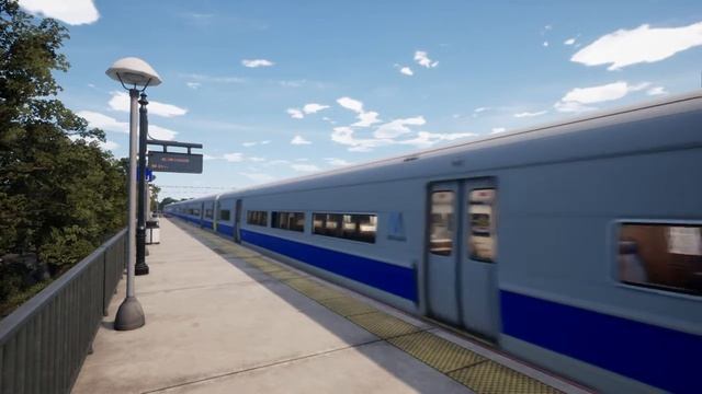 TSW2 - LIRR M3 EMU Arrives At Woodside Station