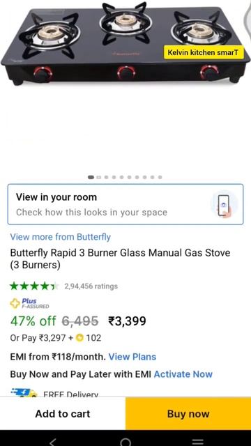 butterfly Gas stove online vs Shop ? price difference and warranty смотреть онлайн