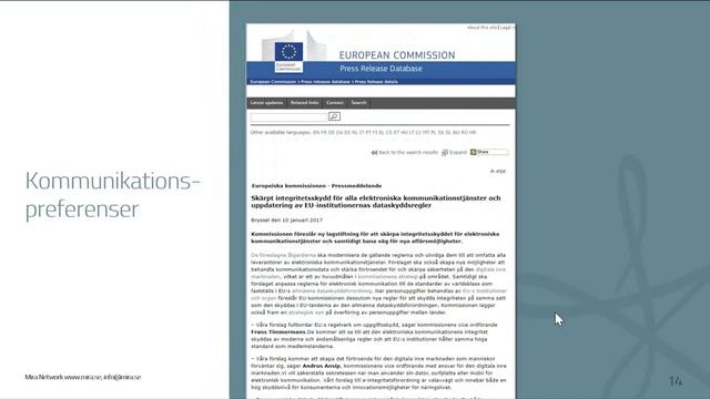 Smart funktionalitet som gör det lättare att uppfylla kraven i dataskyddsförordningen смотреть онлайн