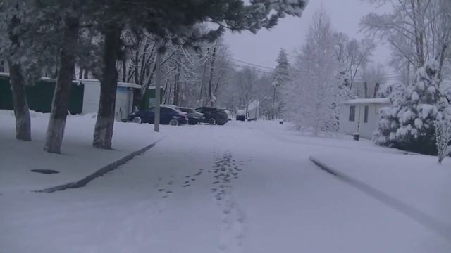 0062. 2022 год. Станица Динская. Станица под снегом смотреть онлайн