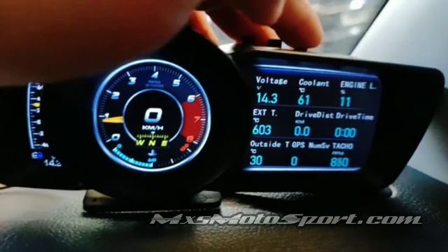 MXS 3061 Dual Screen OBD2 Racing Digital Smart Meter Working Mode @mxsmotosportvideo v2085 смотреть онлайн
