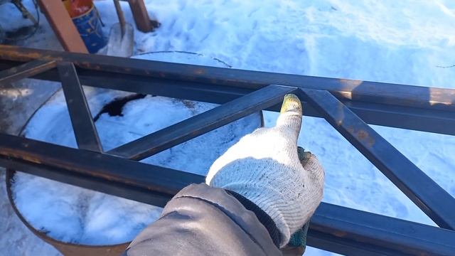 Фермы для навеса из профтрубы БЕЗ ОПЫТА!!!своими руками впервый раз! смотреть онлайн