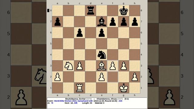 Beydullayeva, Govhar vs Khamdamova, Afruza | World Blitz Chess Women 2023, Samarkand UZB смотреть онлайн