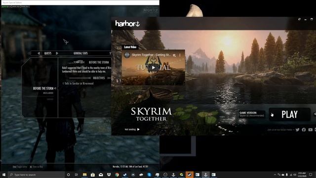 Skyrim Splitscreen Tutorial Using Skyrim Together Mod